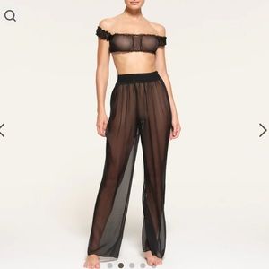 SKIMS ROMANCE CHIFFON SMOCKED PANT